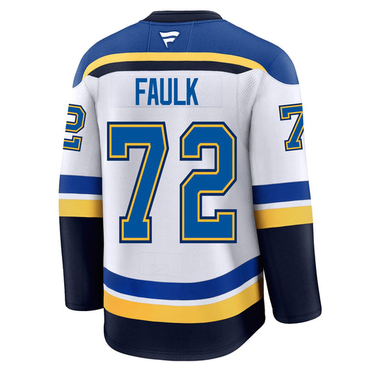 Justin Faulk St. Louis Blues Fanatics Premium Away Jersey