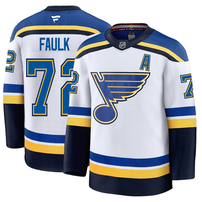 Justin Faulk St. Louis Blues Fanatics Premium Away Jersey