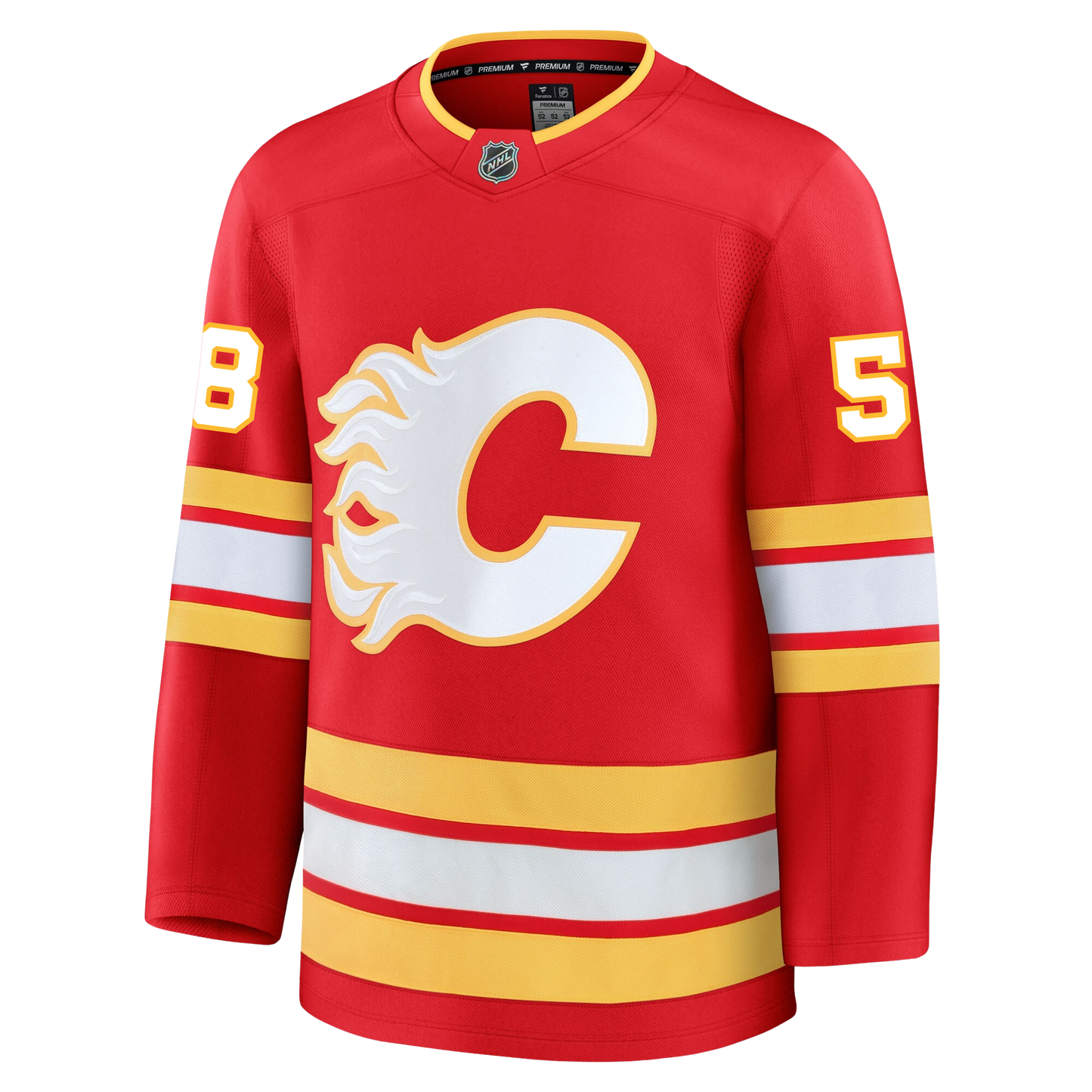 Justin Kirkland Calgary Flames Fanatics Premium Home Jersey