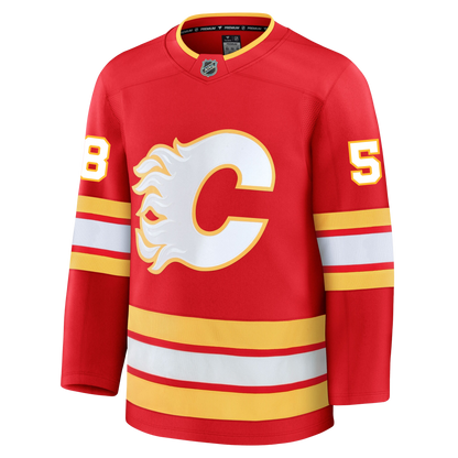 Justin Kirkland Calgary Flames Fanatics Premium Home Jersey