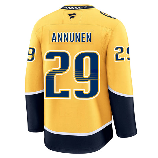 Justus Annunen Nashville Predators Fanatics Premium Home Jersey