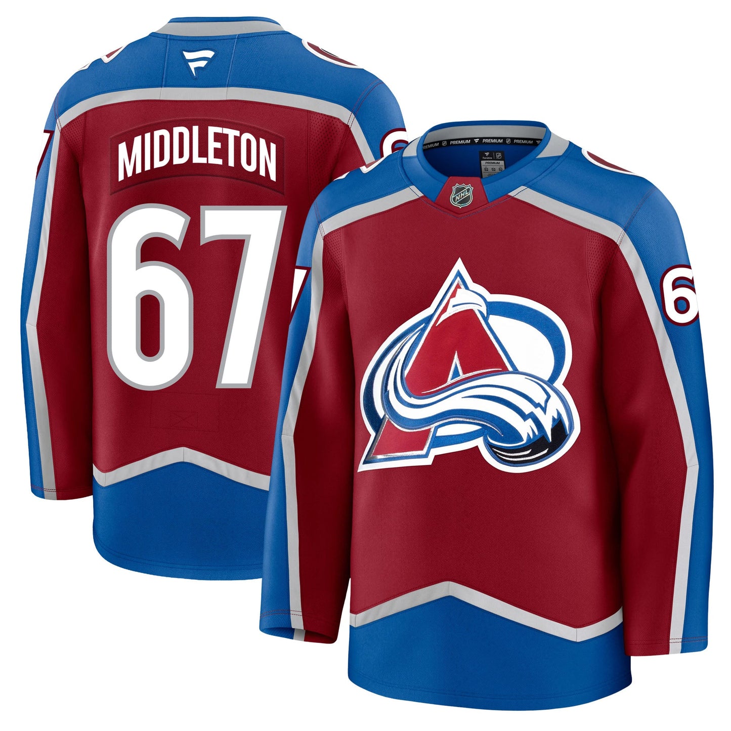 Keaton Middleton Colorado Avalanche Fanatics Premium Home Jersey