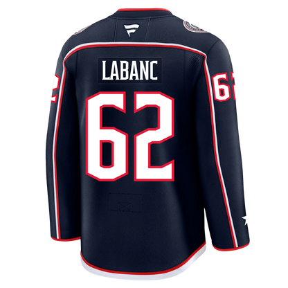 Kevin Labanc Columbus Blue Jackets Fanatics Premium Home Jersey