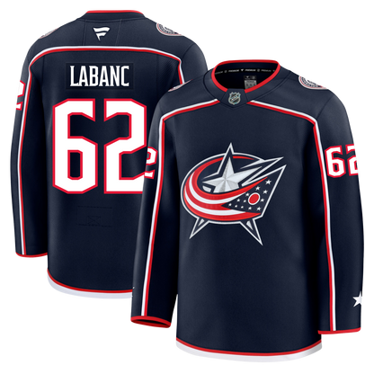 Kevin Labanc Columbus Blue Jackets Fanatics Premium Home Jersey