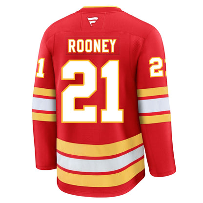 Kevin Rooney Calgary Flames Fanatics Premium Home Jersey