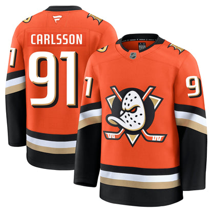 Leo Carlsson Anaheim Ducks Fanatics Premium Home Jersey