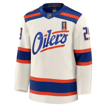 Leon Draisaitl Edmonton Oilers Fanatics Alternate Premium Jersey