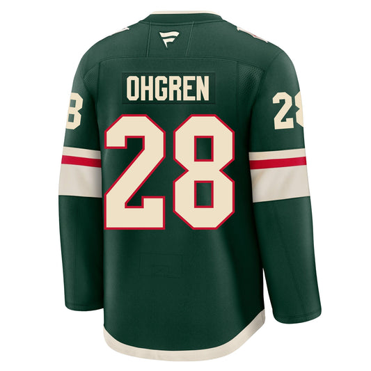 Liam Ohgren Minnesota Wild Fanatics Premium Home Jersey