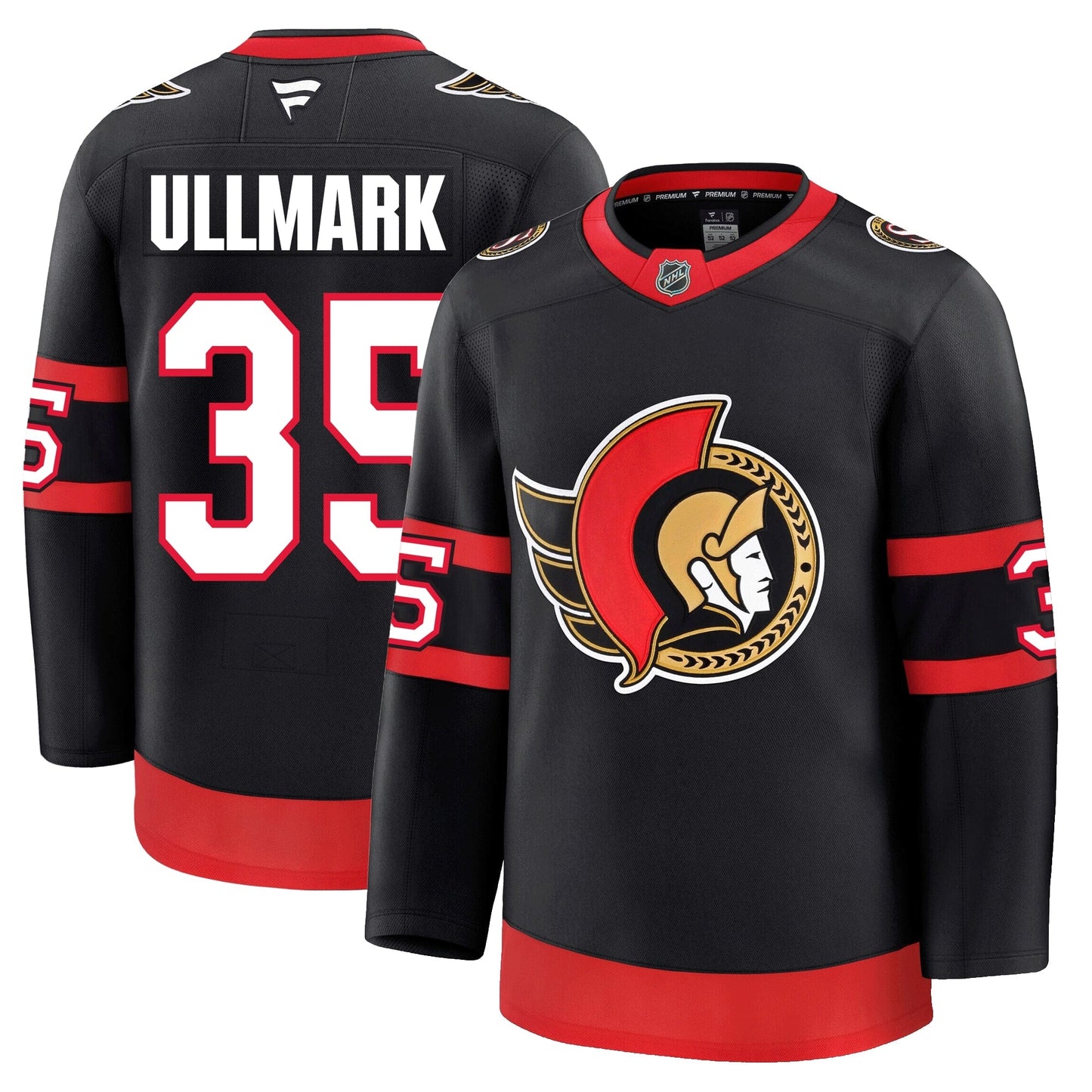 Linus Ullmark Ottawa Senators Fanatics Premium Home Jersey