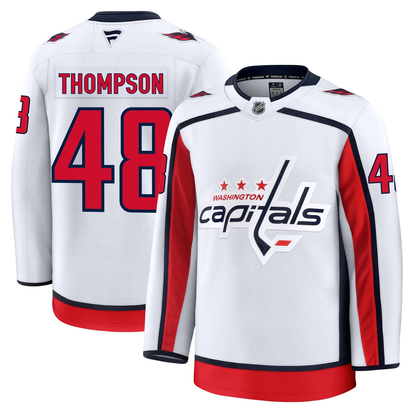 Logan Thompson Washington Capitals Fanatics Premium Away Jersey