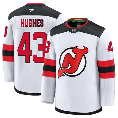 Luke Hughes New Jersey Devils Fanatics Premium Away Jersey