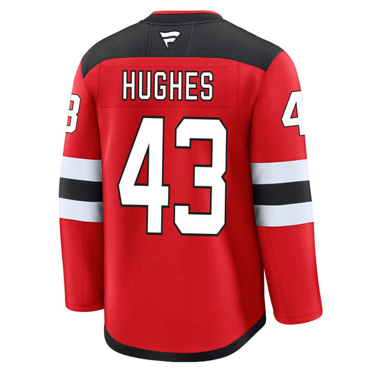 Luke Hughes New Jersey Devils Fanatics Premium Home Jersey