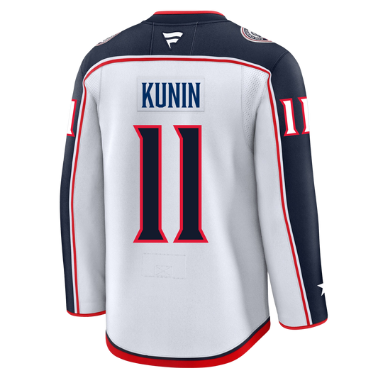 Luke Kunin Columbus Blue Jackets Fanatics Premium Away Jersey