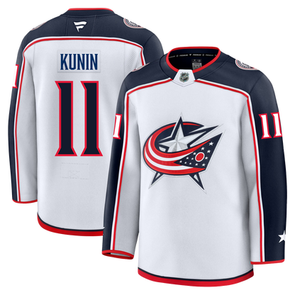 Luke Kunin Columbus Blue Jackets Fanatics Premium Away Jersey
