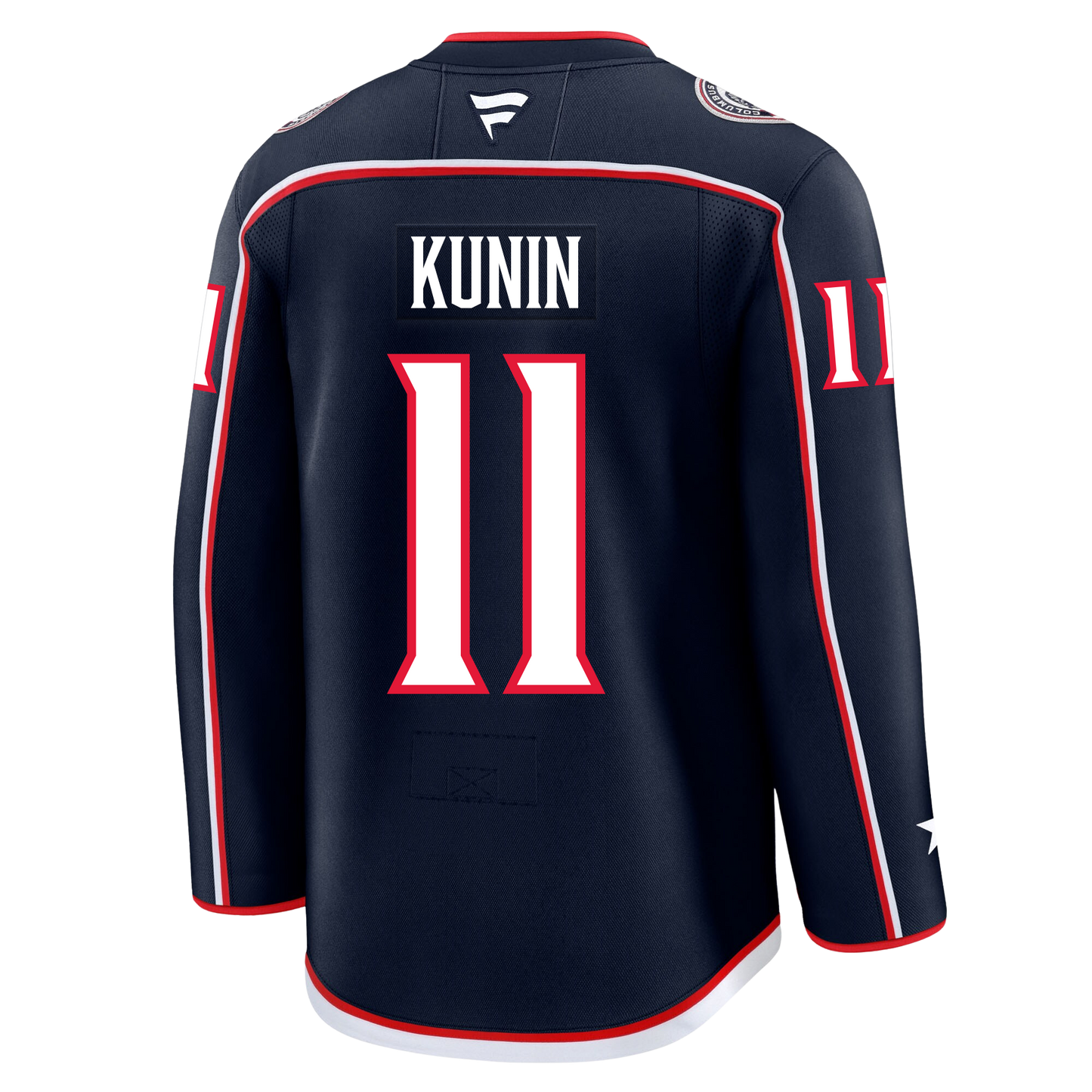 Luke Kunin Columbus Blue Jackets Fanatics Premium Home Jersey