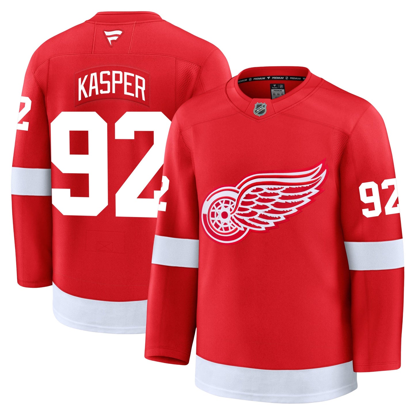 Marco Kasper Detroit Red Wings Fanatics Premium Home Jersey