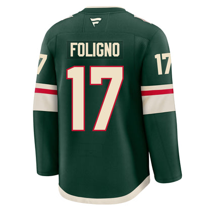 Marcus Foligno Minnesota Wild Fanatics Premium Home Jersey
