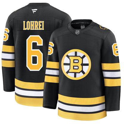 Mason Lohrei Boston Bruins Fanatics Home Premium Jersey