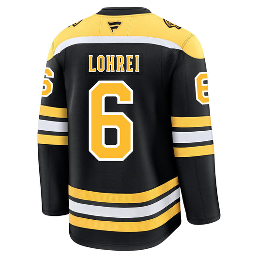Mason Lohrei Boston Bruins Fanatics Premium Home Jersey