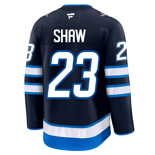 Mason Shaw Winnipeg Jets Fanatics Premium Home Jersey