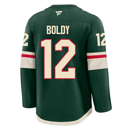 Matt Boldy Minnesota Wild Fanatics Premium Home Jersey