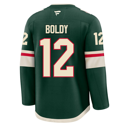 Matt Boldy Minnesota Wild Fanatics Premium Home Jersey