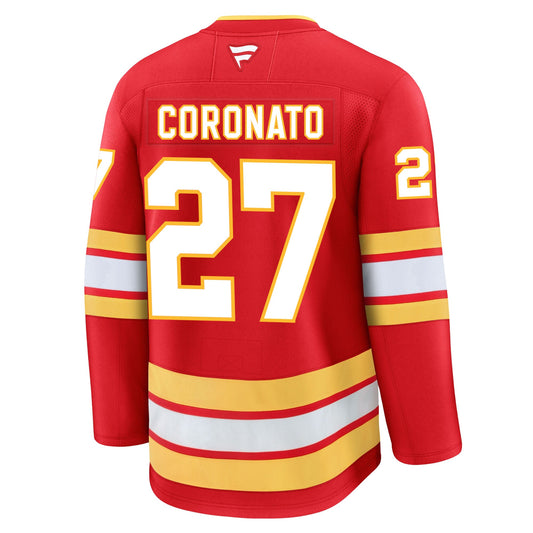 Matt Coronato Calgary Flames Fanatics Premium Home Jersey