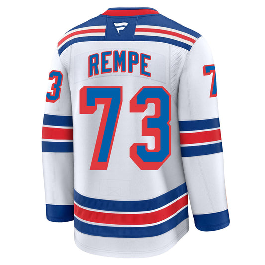 Matt Rempe New York Rangers Fanatics Premium Away Jersey