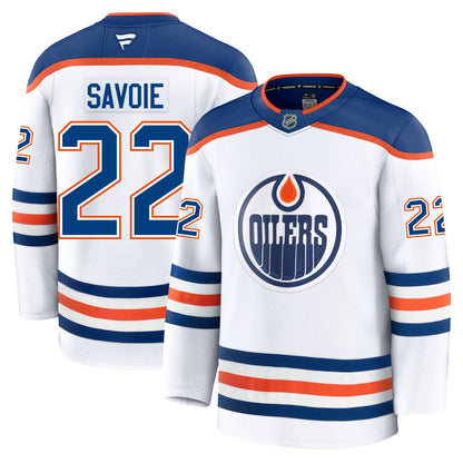 Matt Savoie Edmonton Oilers Fanatics Premium Away Jersey
