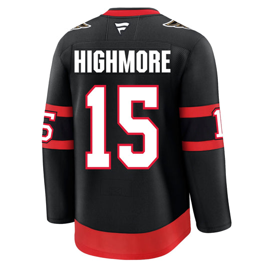 Matthew Highmore Ottawa Senators Fanatics Premium Home Jersey