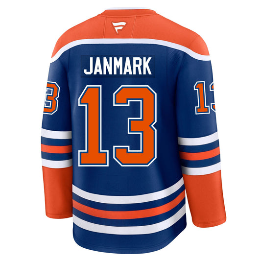 Mattias Janmark Edmonton Oilers Fanatics Premium Home Jersey