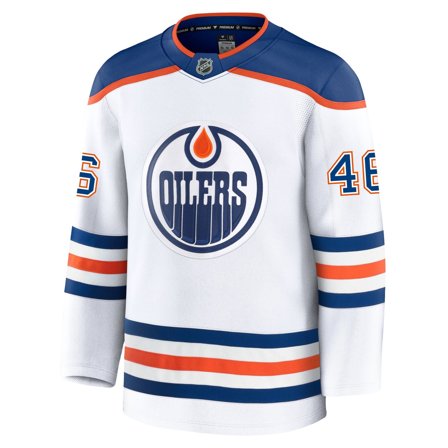 Max Jones Edmonton Oilers Fanatics Premium Away Jersey