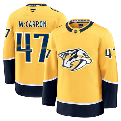 Michael Mccarron Nashville Predators Fanatics Premium Home Jersey