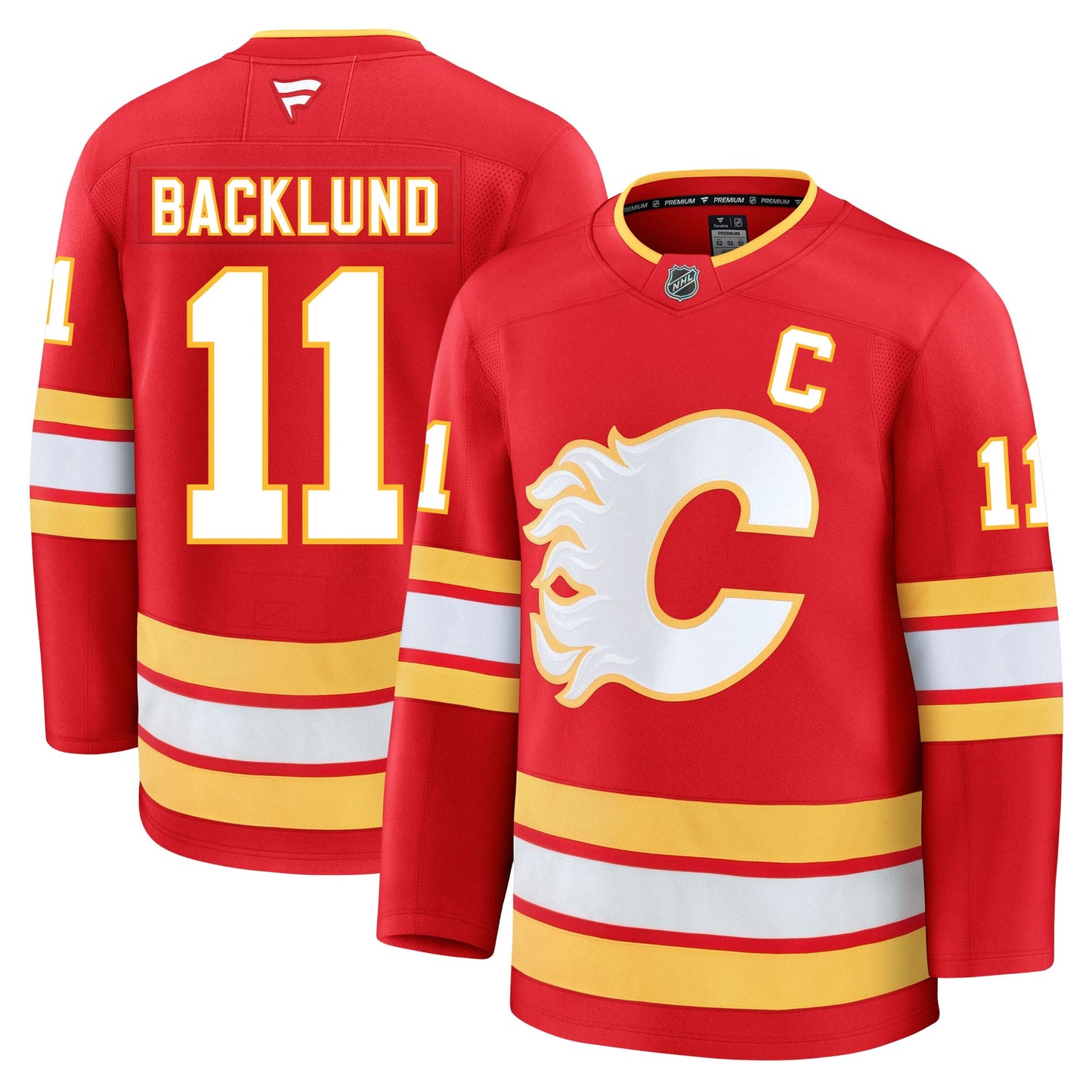 Mikael Backlund Calgary Flames Fanatics Premium Home Jersey
