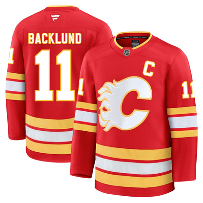 Mikael Backlund Calgary Flames Fanatics Premium Home Jersey