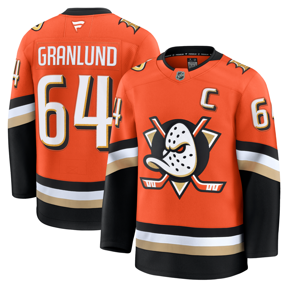 Mikael Granlund Anaheim Ducks Fanatics Premium Home Jersey