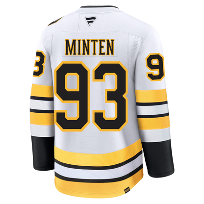 Fraser Minten Boston Bruins Fanatics Away Premium Jersey