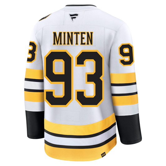 Fraser Minten Boston Bruins Fanatics Away Premium Jersey