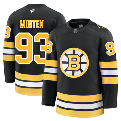Fraser Minten Boston Bruins Fanatics Home Premium Jersey