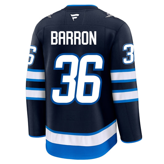 Morgan Barron Winnipeg Jets Fanatics Premium Home Jersey