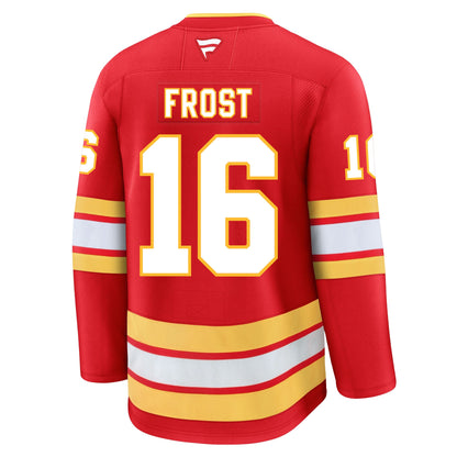 Morgan Frost Calgary Flames Fanatics Premium Home Jersey
