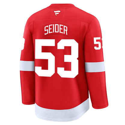 Moritz Seider Detroit Red Wings Fanatics Premium Home Jersey