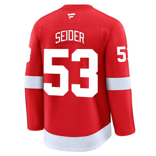 Moritz Seider Detroit Red Wings Fanatics Premium Home Jersey