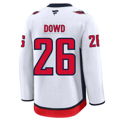 Nic Dowd Washington Capitals Fanatics Premium Away Jersey