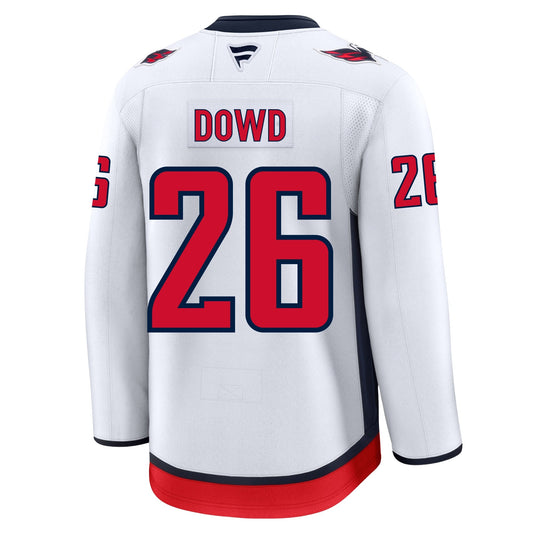 Nic Dowd Washington Capitals Fanatics Premium Away Jersey