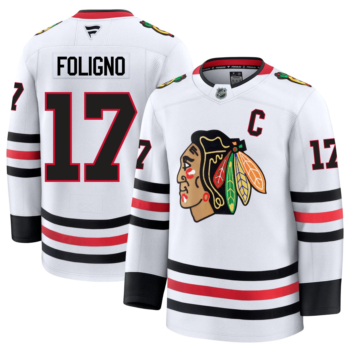 Nick Foligno Chicago Blackhawks Fanatics Premium Away Jersey