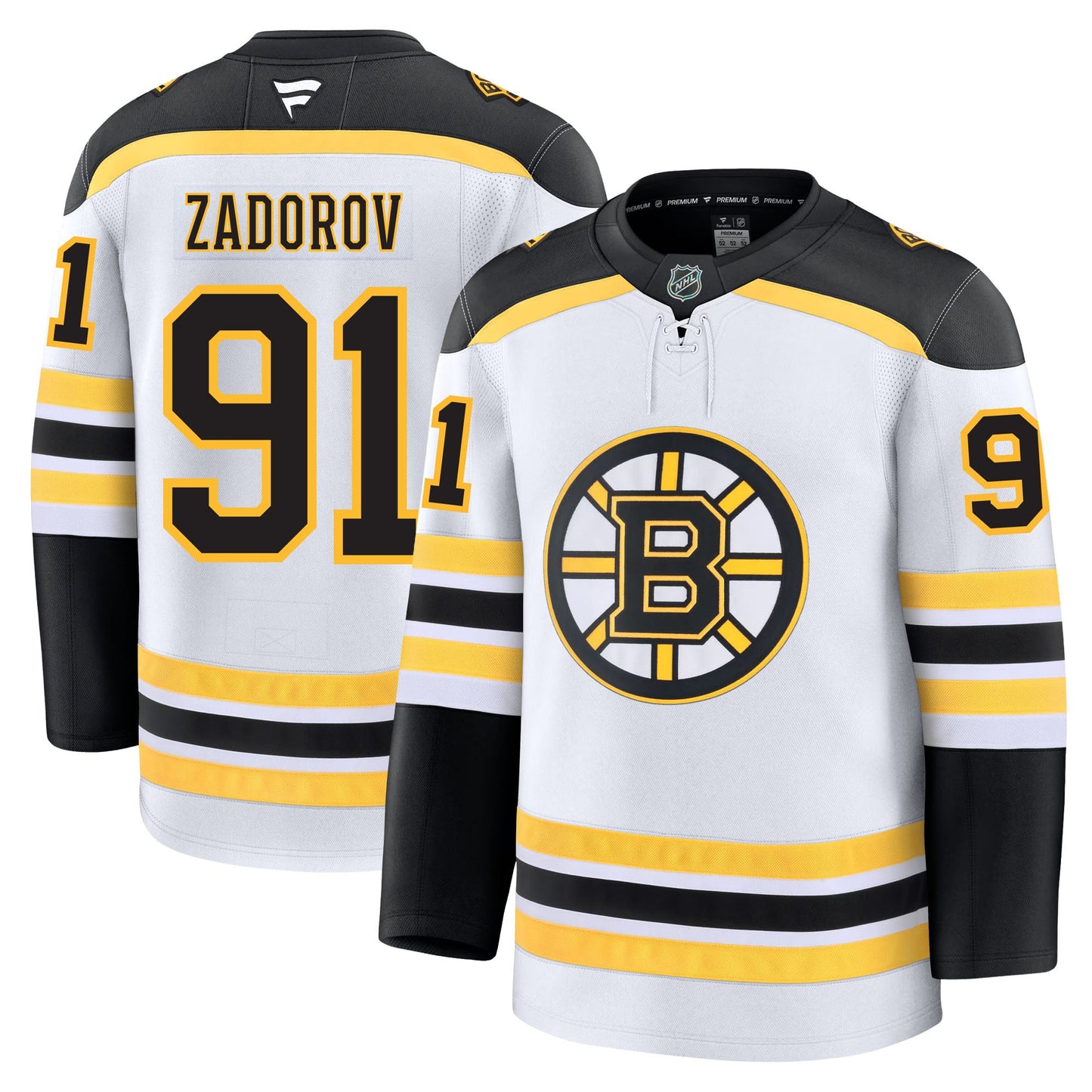 Nikita Zadorov Boston Bruins Fanatics Premium Away Jersey