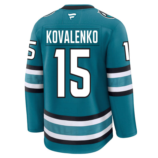 Nikolai Kovalenko San Jose Sharks Fanatics Premium Home Jersey