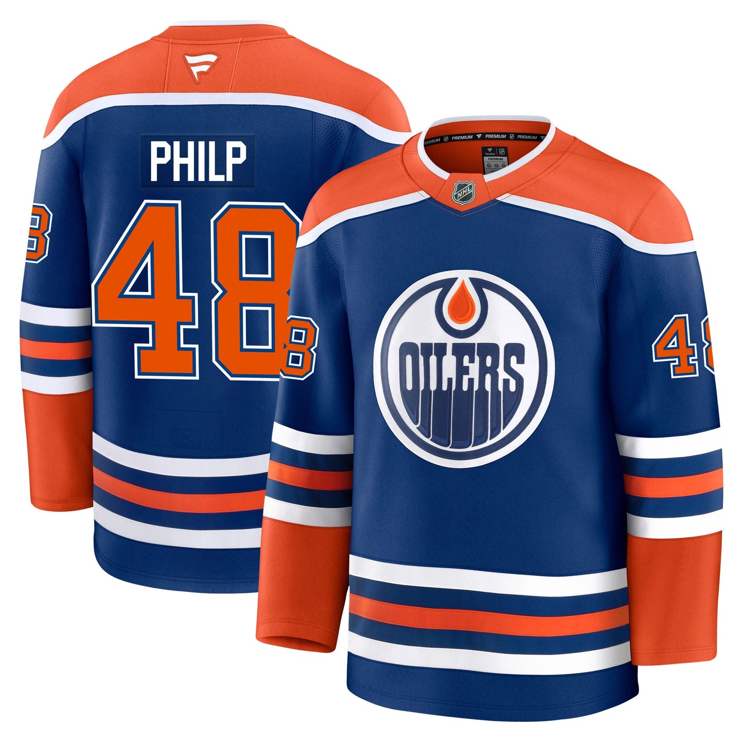 Noah Philp Edmonton Oilers Fanatics Premium Home Jersey