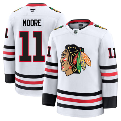 Oliver Moore Chicago Blackhawks Fanatics Premium Away Jersey